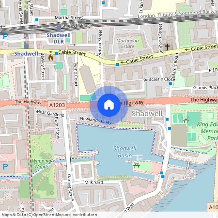 292 The Highway, Wapping, Tower Hill, Shadwell, London, E1W 3DH