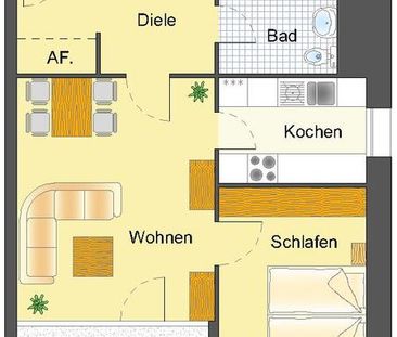 Attraktive 2 Zimmer-Wohnung für 2 Personen – und einem WBS für 65qm! - Photo 4