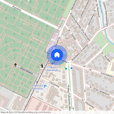 ul. Grochowska, Osiedle Oficerskie, Grzegórzki, Kraków, małopolskie