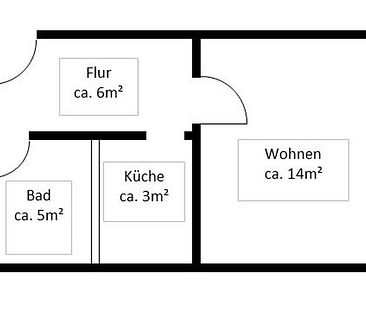 1 Raum-Wohnung mit Aufzug - Photo 2