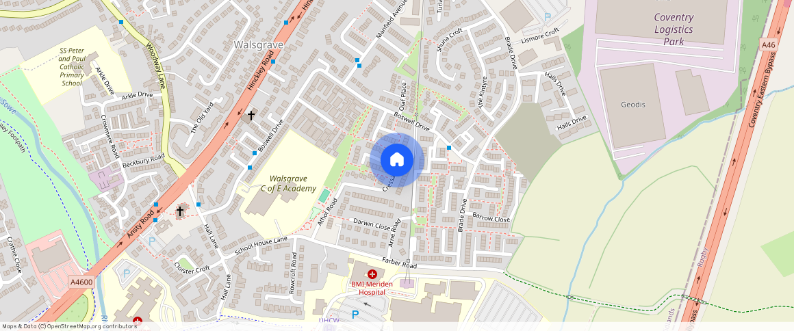 Cressage Road, Walsgrave, Richmond Street, StokE, Norton Hill Drive, Walsgrave, Yule Road, Wyken