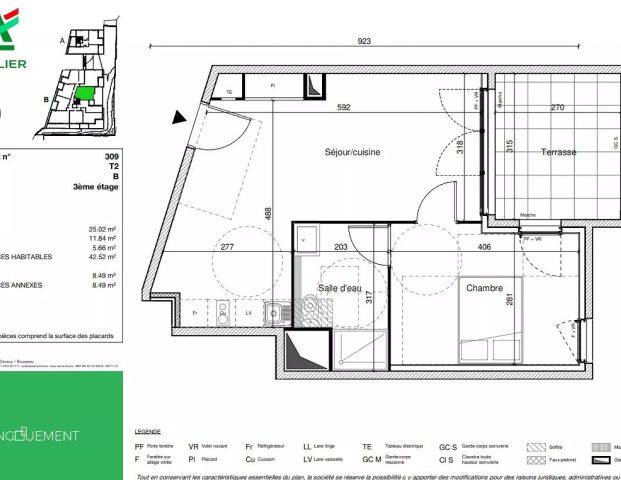 location Appartement T2 DE 42.52m² À MONTPELLIER - Photo 1
