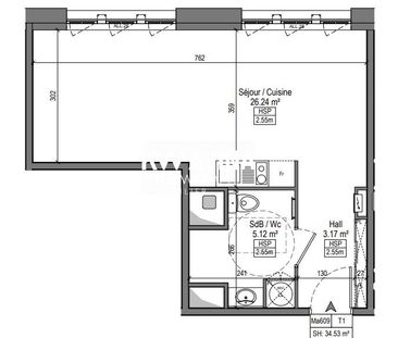 Appartement à louer, 1 pièce - Marquette-lez-Lille 59520 - Photo 1