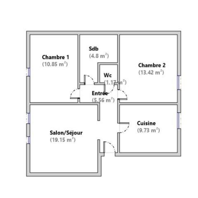 Location appartement 65.17 m², Metz 57000Moselle - Photo 2