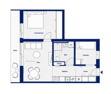 3 værelses – Munkebjergvænget 11E, 4. lejl. 6 – Odense M - Photo 1