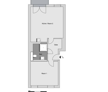 ACHTUNG, EINKOMMENSGRENZEN BEACHTEN! 2-Zimmer-Wohnung in Düsseldorf - Photo 3