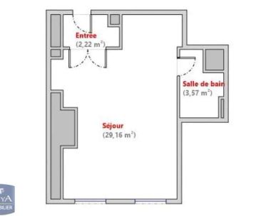 Appartement à louer 2 pièces 34.95m² - Photo 1
