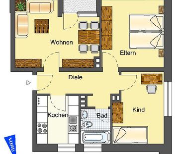 Demnächst frei! 3-Zimmer-Wohnung in Detmold Knochenbach - Foto 4