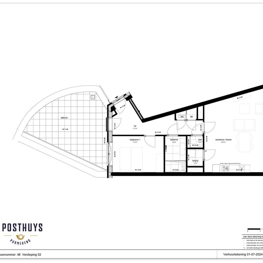 Appartement te huur: Gedempte Where 76 1441 DR Purmerend - Photo 1