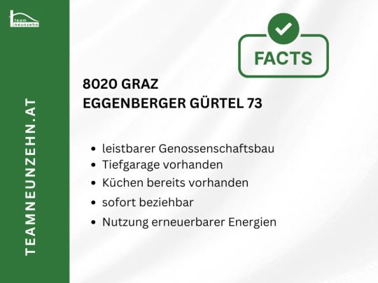 Wohnen mit Weitblick – Genossenschaftswohnung am Eggenberger Gürtel 73 in ruhiger Lage - Photo 1