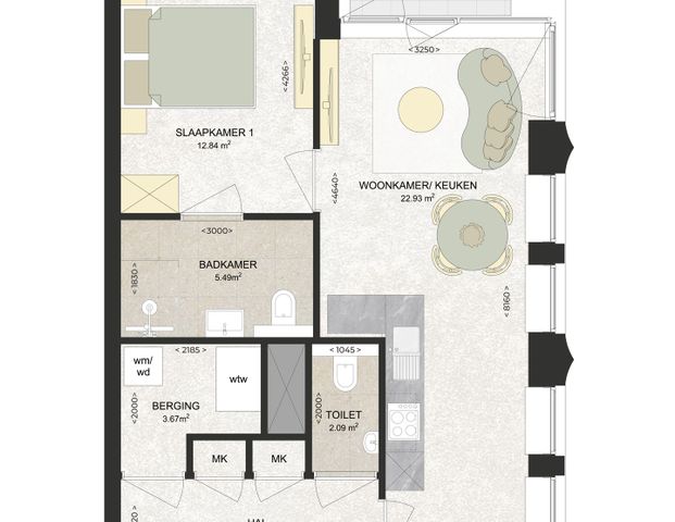 Appartement te huur: Surinamepad 1 2035 VS Haarlem - Photo 1