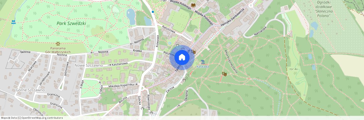 ul. Tadeusza Kościuszki, Szczawno-Zdrój, wałbrzyski, dolnośląskie