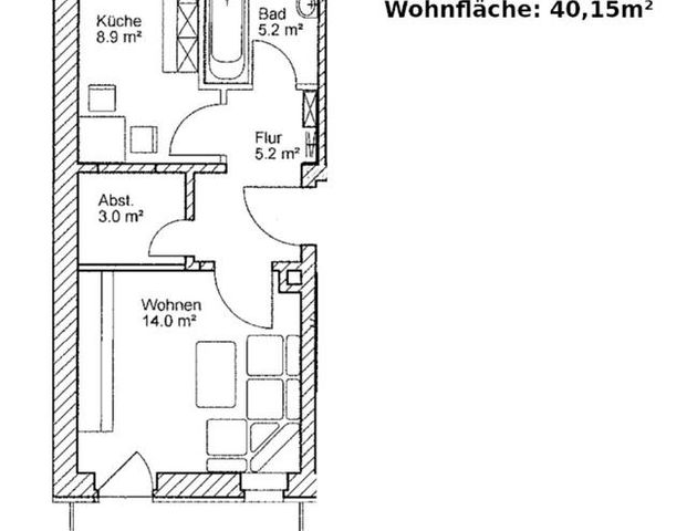 Helle 1-Raum-Wohnung mit Balkon in Böhlitz-Ehrenberg, Leipzig - Photo 1