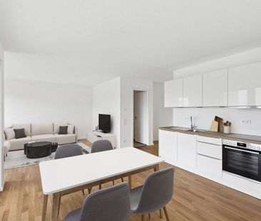 Geförderte Wohnung im Neubau: 2-Zimmer-Wohnung mit Wannenbad und separatem Abstellraum - Foto 1