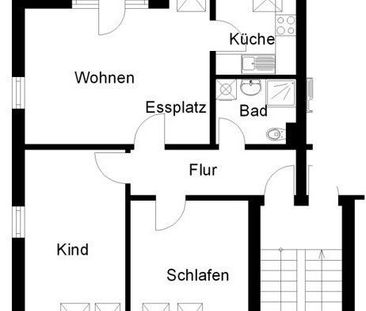 Nette Nachbarn gesucht: schöne3-Zimmer-Dachgeschosswohnung! - Foto 1