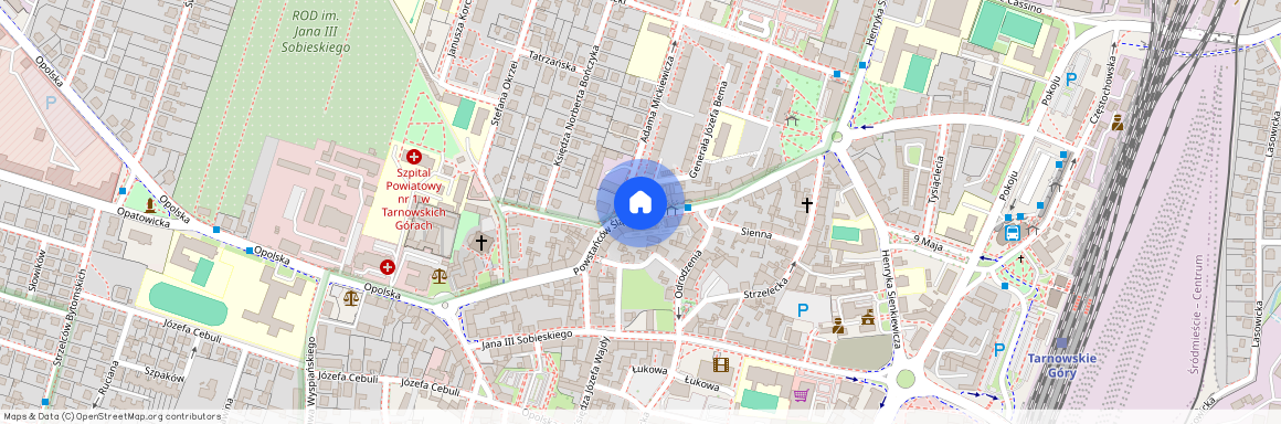 ul. Powstańców Śląskich, Tarnowskie Góry, tarnogórski, śląskie