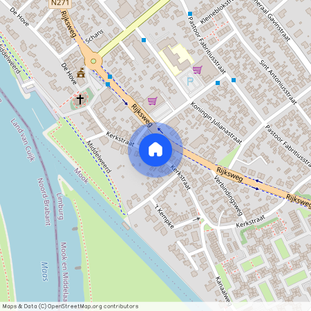 Mook, 6585 AT, Kerkstraat, Mook