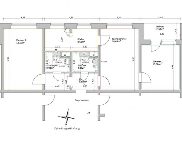 3-Raum Wohnung mit Balkon und Aufzug - Photo 1