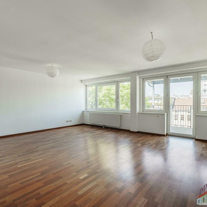Hoch-Exklusiv und Moderne 4-Zimmer Wohnung (klimatisiert) im 7.Liftstock, nähe Karlskirche, Schwarzenbergplatz + 10 m² Balkon + Garage - Photo 1