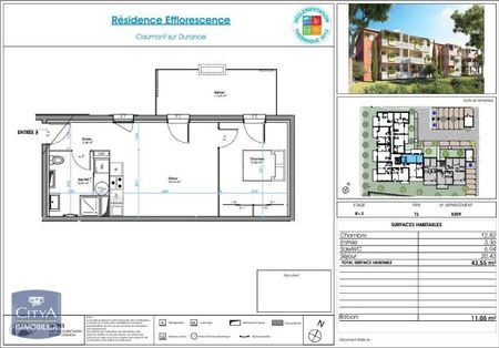 Location Appartement 2 pièces 43m² CAUMONT SUR DURANCE 84510 - Photo 5