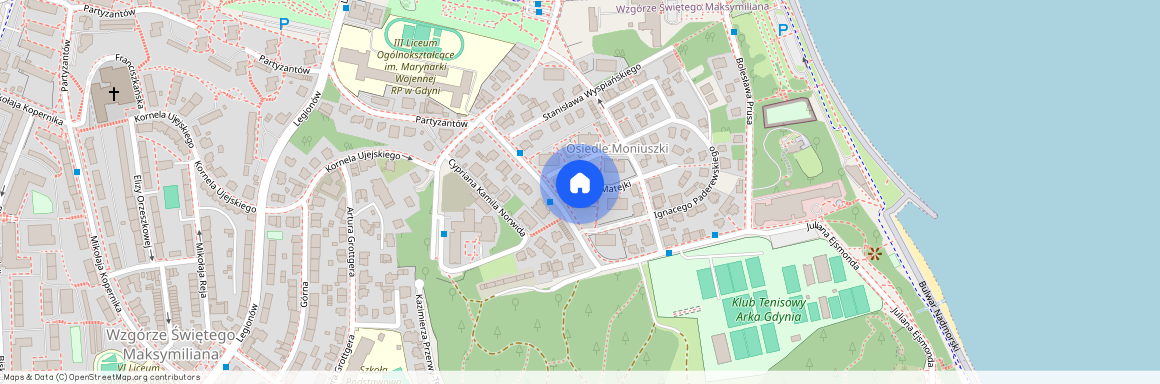 ul. Jana Matejki, Wzgórze Św. Maksymiliana, Gdynia, pomorskie