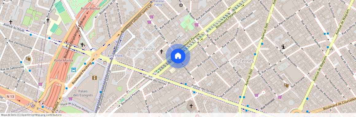 Rue Guersant et Boulevard Pereire 75017 Paris (17e arrondissement)