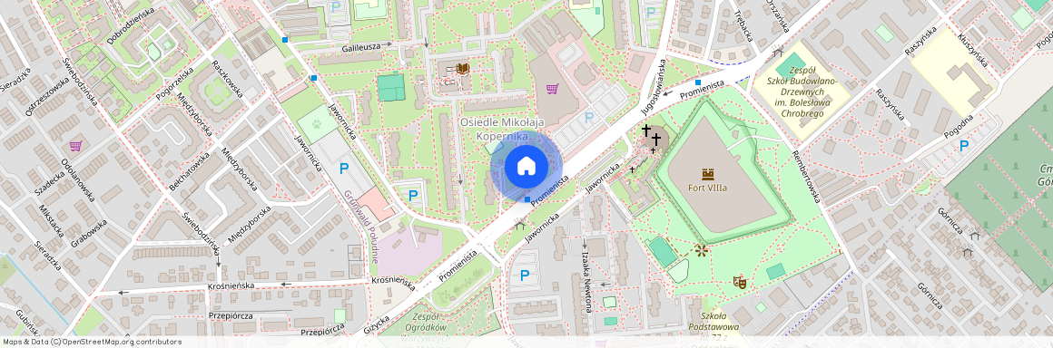 ul. Promienista, os. Mikołaja Kopernika, Grunwald, Poznań, wielkopolskie