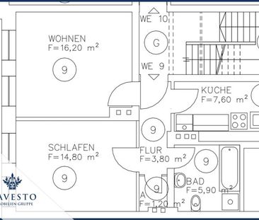 Frisch renovierte 2-Raumwohnung mit Einbauküche & ca. 50 m² Wohnkom... - Photo 5