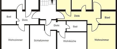 WG-geeignete 3-Zimmer-Wohnung, ca. 64,77m² Nähe Westpark zu vermieten! - Photo 1