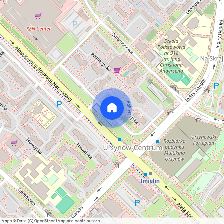 ul. Polinezyjska, Ursynów-Centrum, Ursynów, Warszawa, mazowieckie