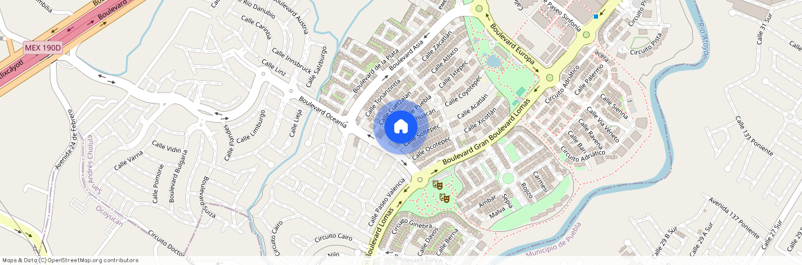 Calle Tehuacán, Puebla Blanca, Lomas de Angelópolis, Distrito Sonata, San Andrés Cholula, Puebla, 72826, México, Pueblo De San Bernardino Tlaxcalancingo