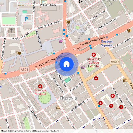 Euston Road, Fitzrovia, London, NW1