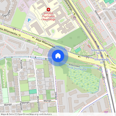 al. Aleja Wilanowska, Stegny, Mokotów, Warszawa, mazowieckie