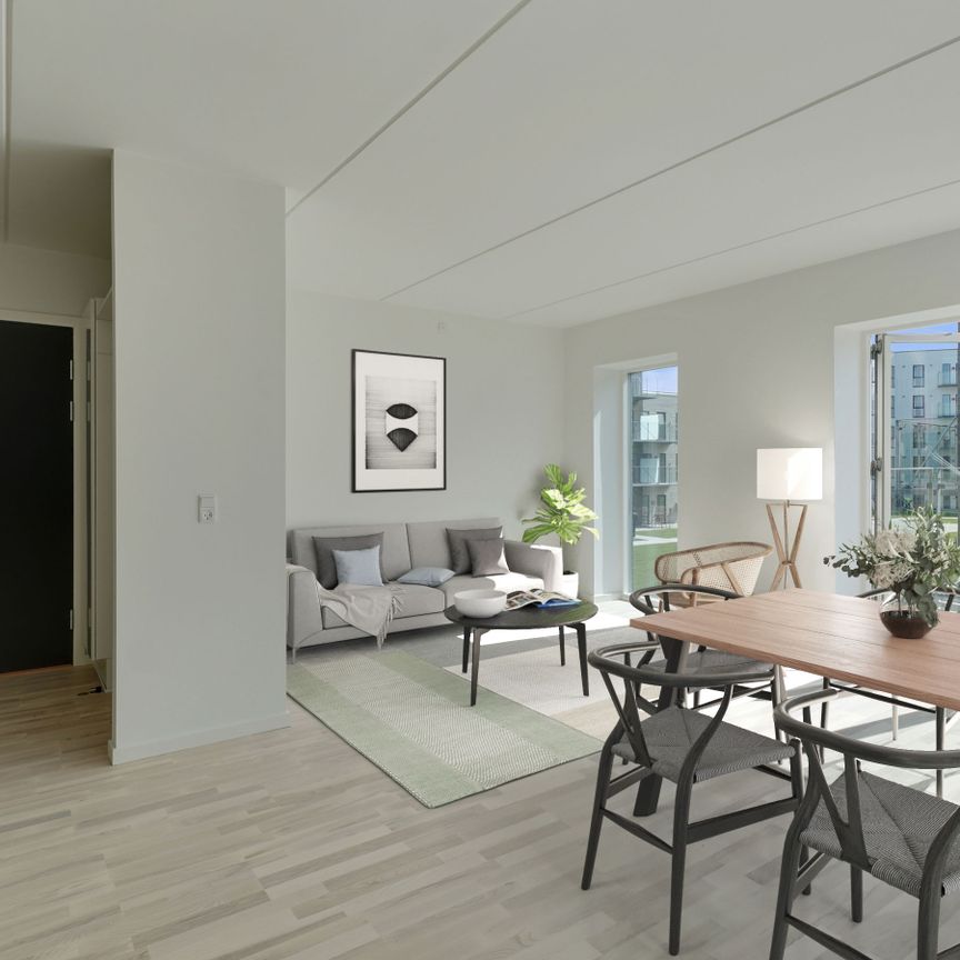 Egedal Stationsby - 3 vær. med lækkert stort køkken/alrum og stor altan - Foto 1