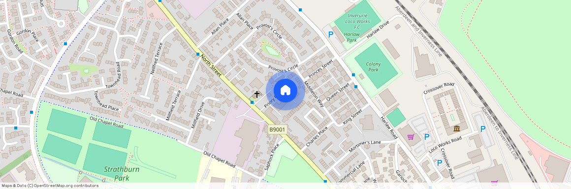 Priory Park, North Street, Inverurie, AB51