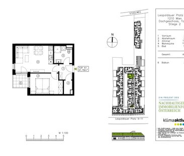 LEOPOLD XXI - Traumhafte 2-Zimmerwohnung mit gemütlichem Balkon - Photo 2