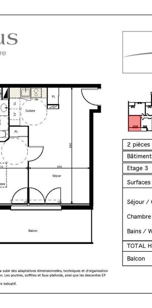 Location Appartement 2 pièces 43m² JOUE LES TOURS 37300 - Photo 2