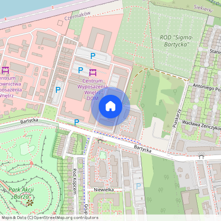 ul. Bartycka, Czerniaków, Mokotów, Warszawa, mazowieckie