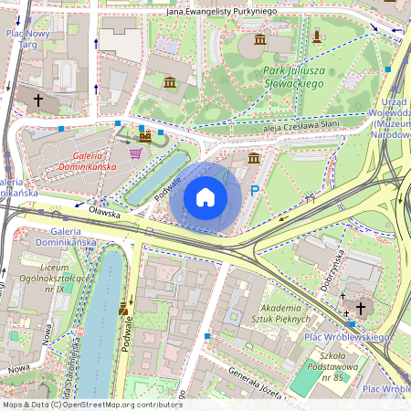 ul. Podwale, Przedmieście Oławskie, Krzyki, Wrocław, dolnośląskie