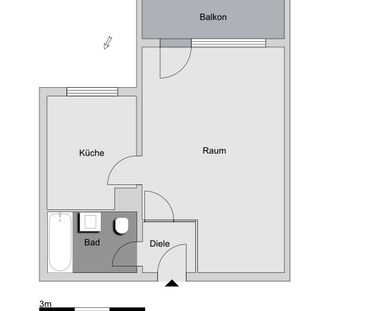 1-Zimmer-Wohnung in Hamburg Borgfelde - Foto 3