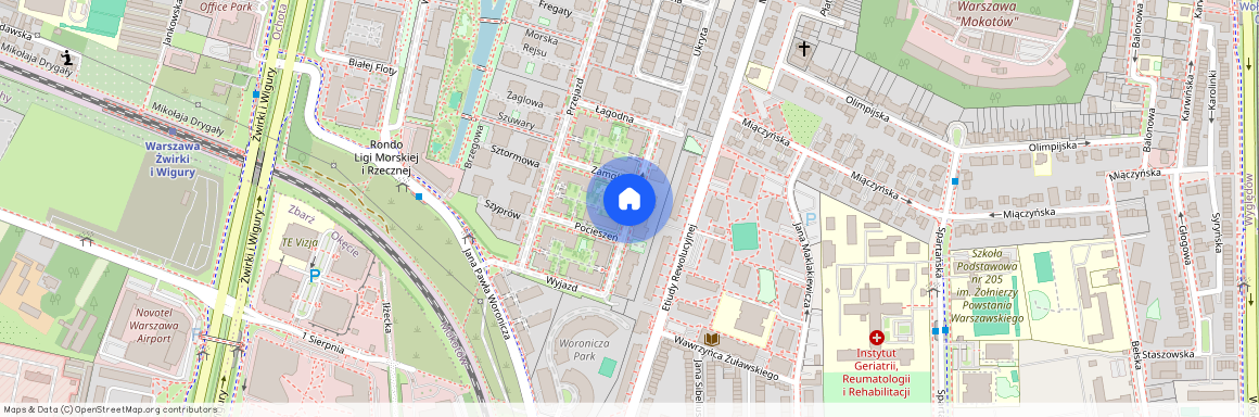 ul. Rajska, Wyględów, Mokotów, Warszawa, mazowieckie