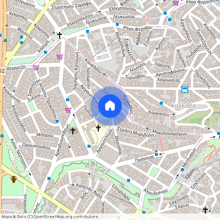 Μακεδονομάχων 2-16, 546 32, Θεσσαλονίκη (566 25), Καλλιθέα - Άγιοι Θεόδωροι (Συκιές)