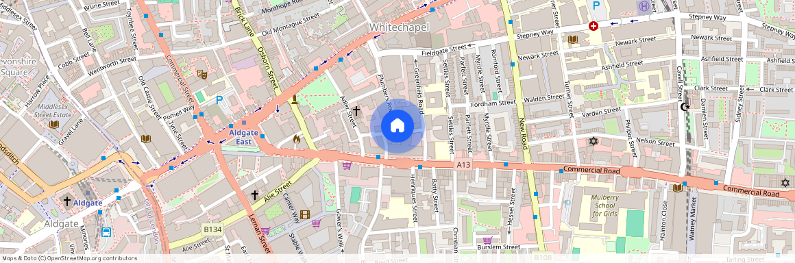 Plumbers Row, E1, Aldgate, London, E1