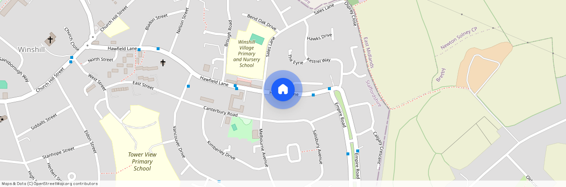 Hawfield Lane, Staffordshire DE15