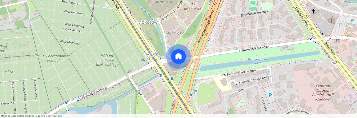 ul. Ludwika Idzikowskiego, Sielce, Mokotów, Warszawa, mazowieckie