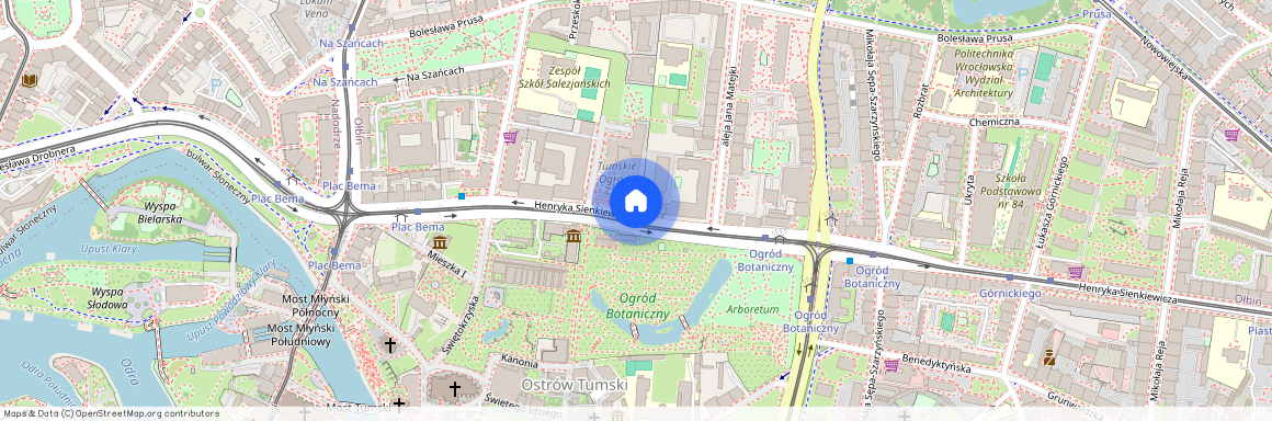 ul. Henryka Sienkiewicza, Ołbin, Śródmieście, Wrocław, dolnośląskie