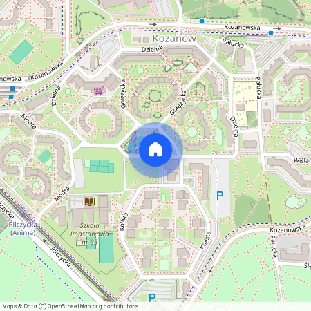 ul. Dzielna, Kozanów, Fabryczna, Wrocław, dolnośląskie