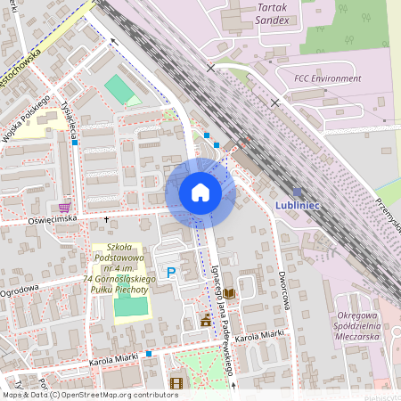 ul. Paderewskiego, Lubliniec, lubliniecki, śląskie