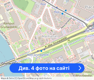 Plac Grunwaldzki 28 m² | Tramwaj | Autobus | Klimatyzacja | Uczelnie - Фото 1