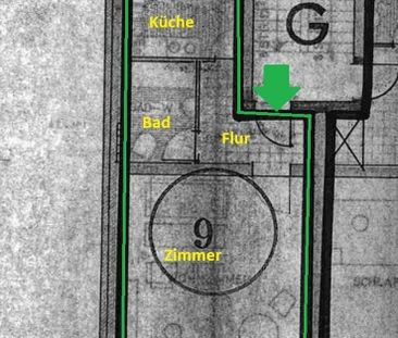 Helle und geräumige 1-Zimmer Wohnung in der Nürnberger Nordstadt - Photo 4